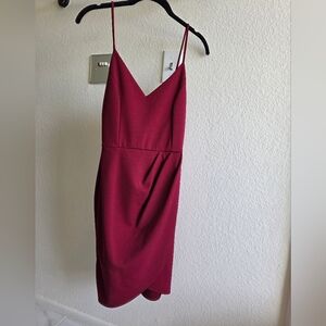 Lulu's Burgundy Mini Dress